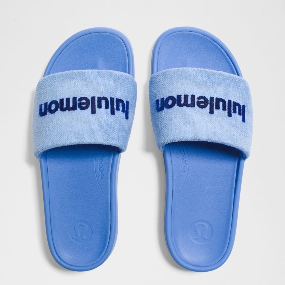 Lululemon Blue Slide Sandals